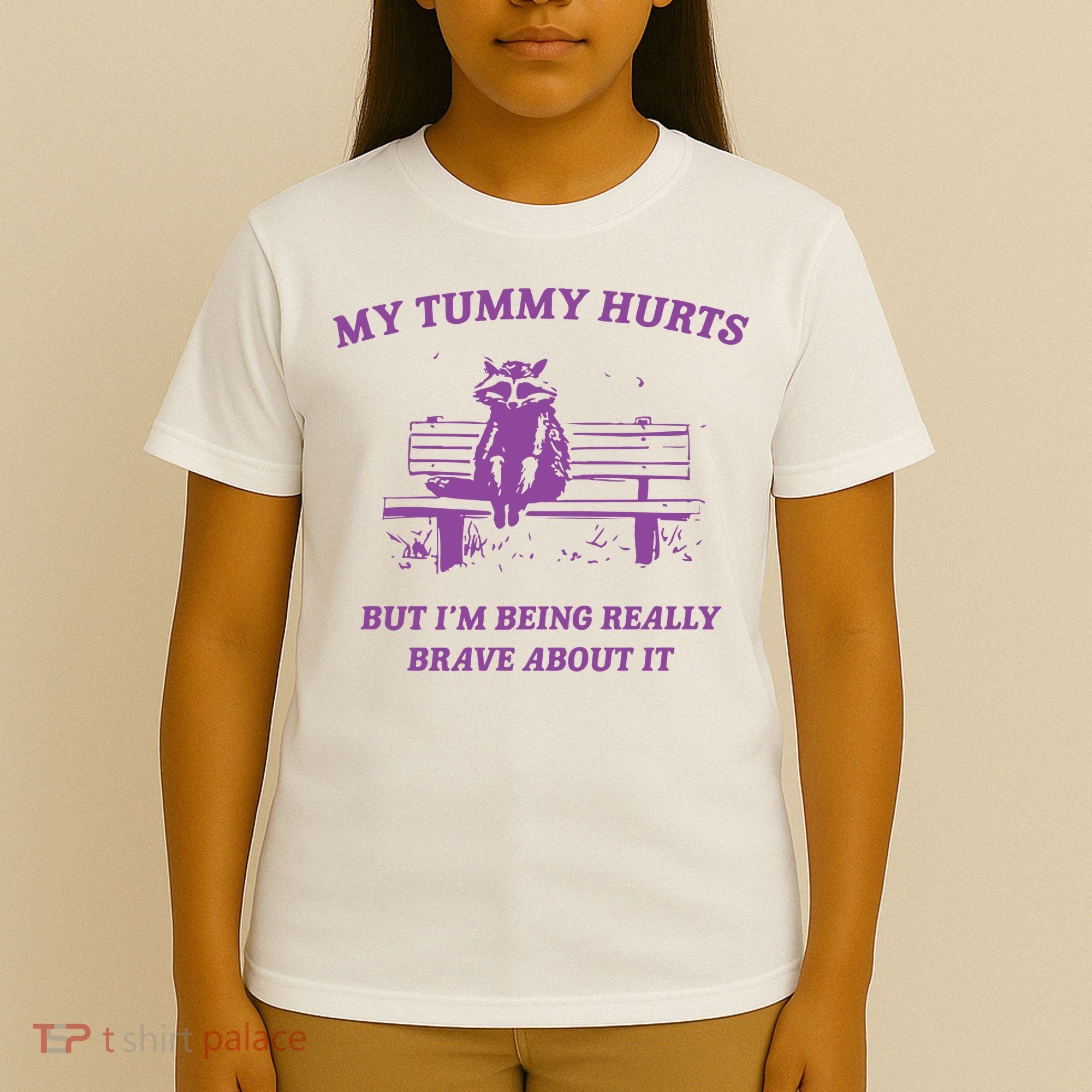 My Tummy Hurts Raccoon T-Shirt