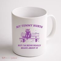My Tummy Hurts Raccoon Coffee Mug thumb 1
