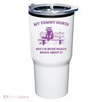 My Tummy Hurts Raccoon Tumbler thumb 0