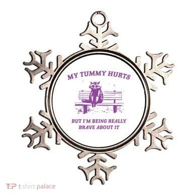My Tummy Hurts Raccoon Ornament