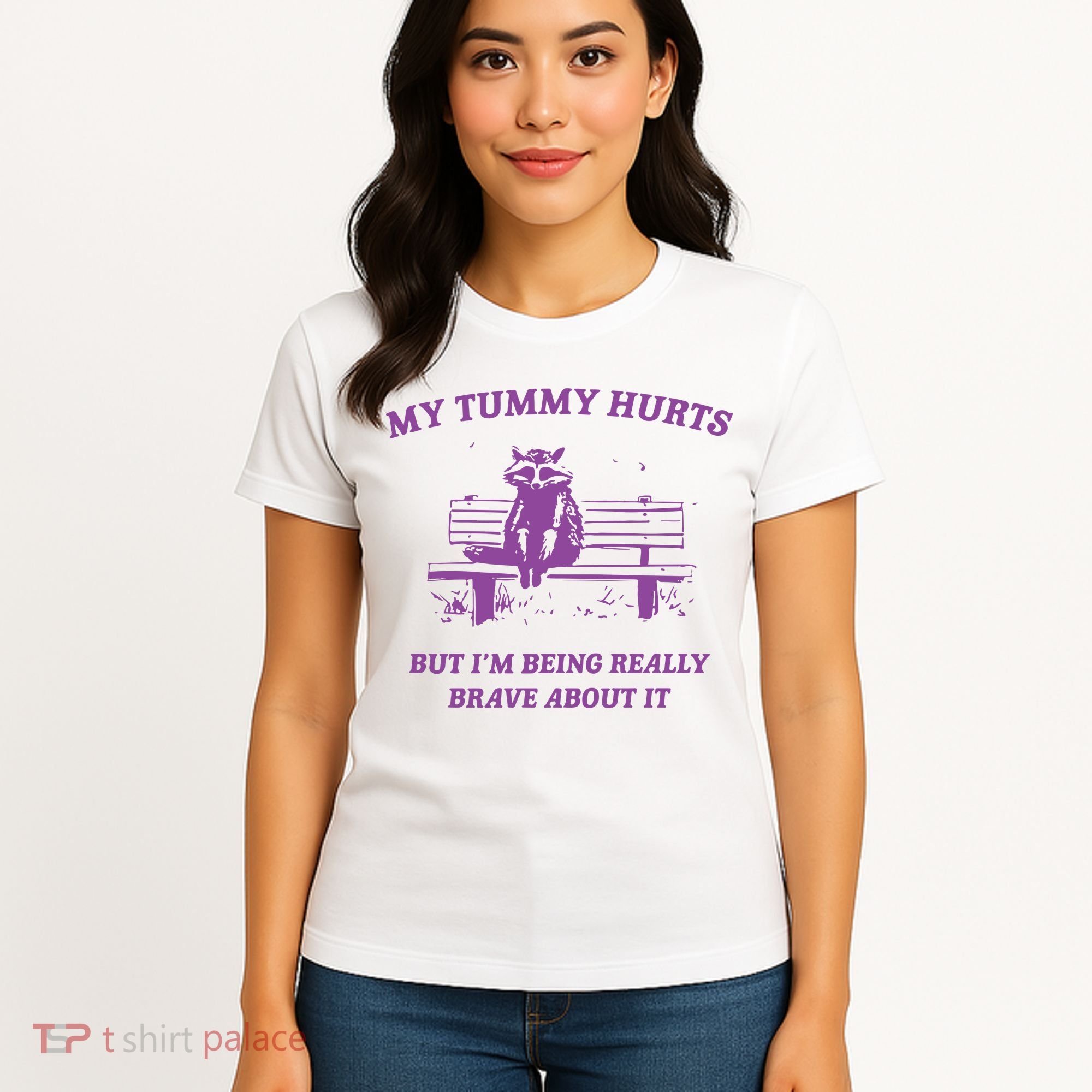 My Tummy Hurts Raccoon Women's T-Shirt