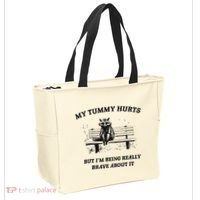 My Tummy Hurts But IM Being Brave About It Tote Bag thumb 2