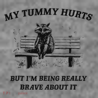 My Tummy Hurts But IM Being Brave About It Toddler Hoodie thumb 2