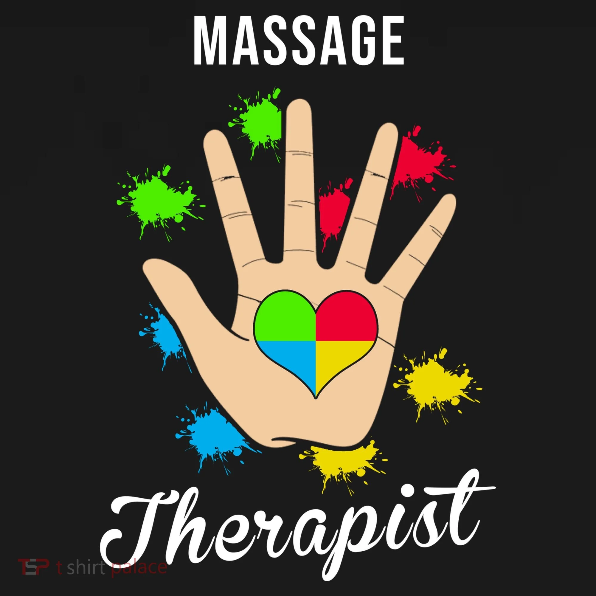 Massage Therapist Handprint Doggie Tank