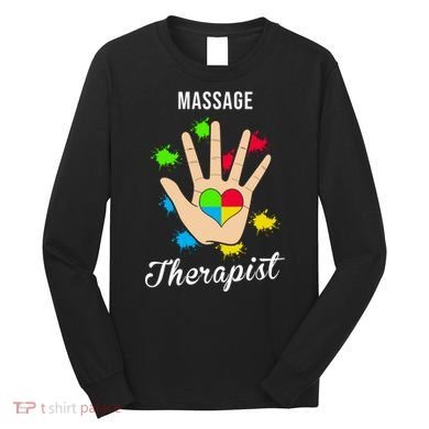 Massage Therapist Handprint Long Sleeve Shirt
