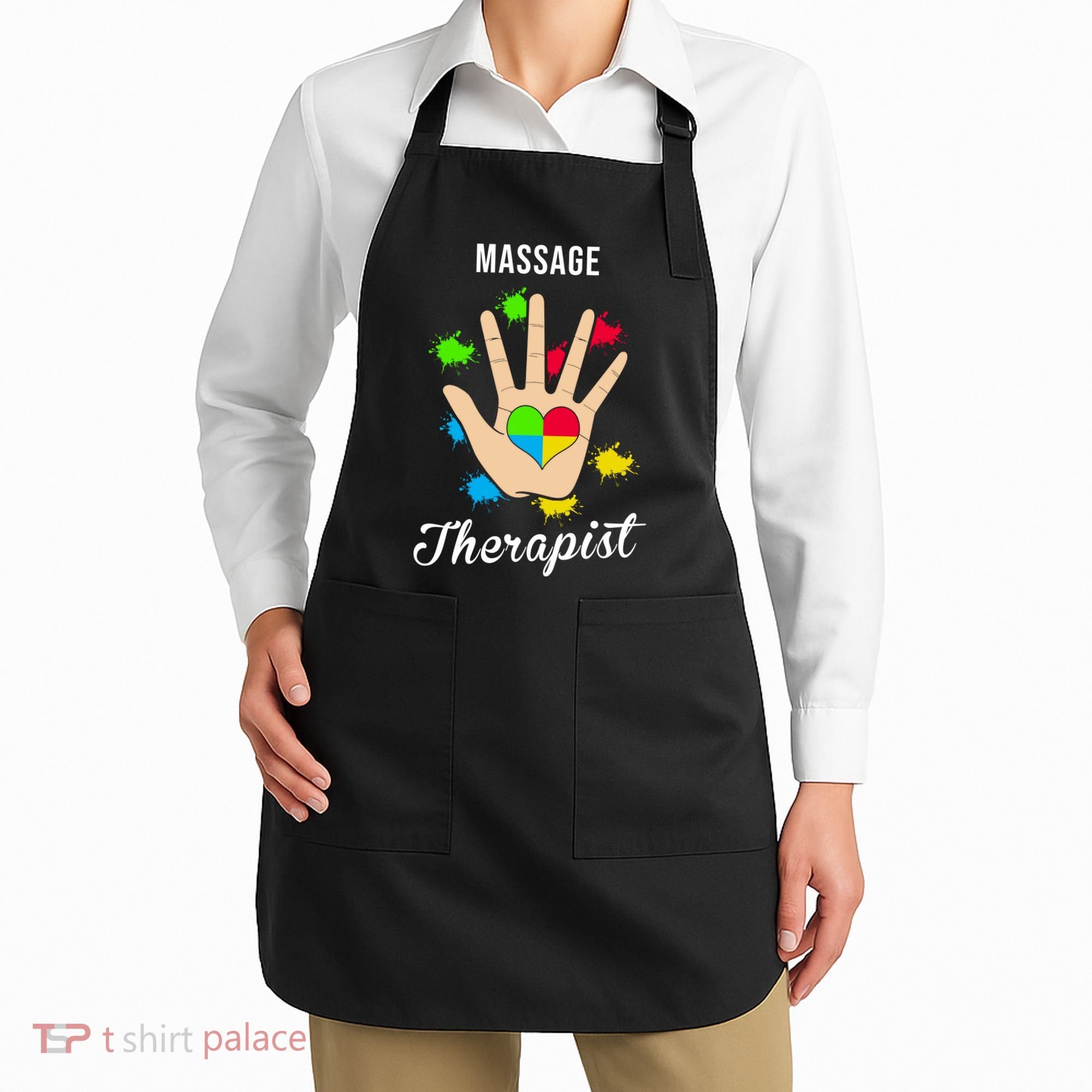 Massage Therapist Handprint Apron
