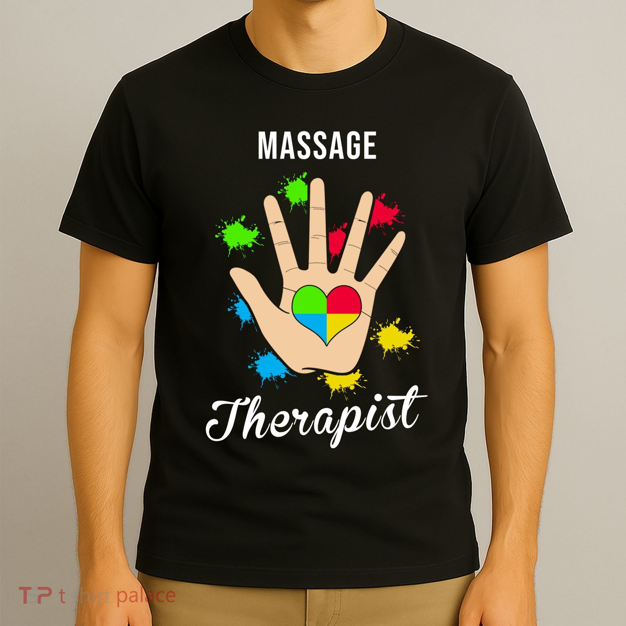 Massage Therapist Handprint T-Shirt