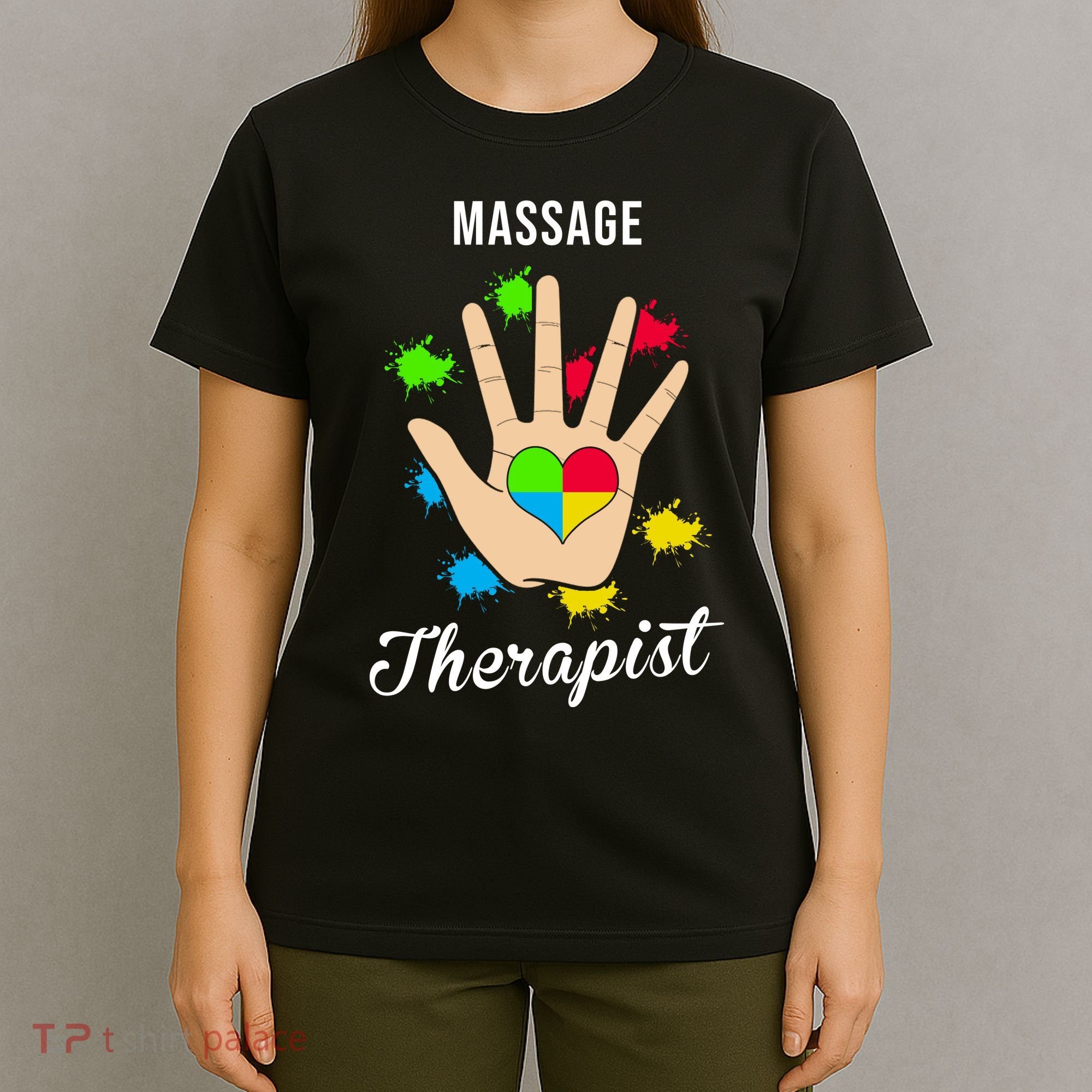 Massage Therapist Handprint T-Shirt