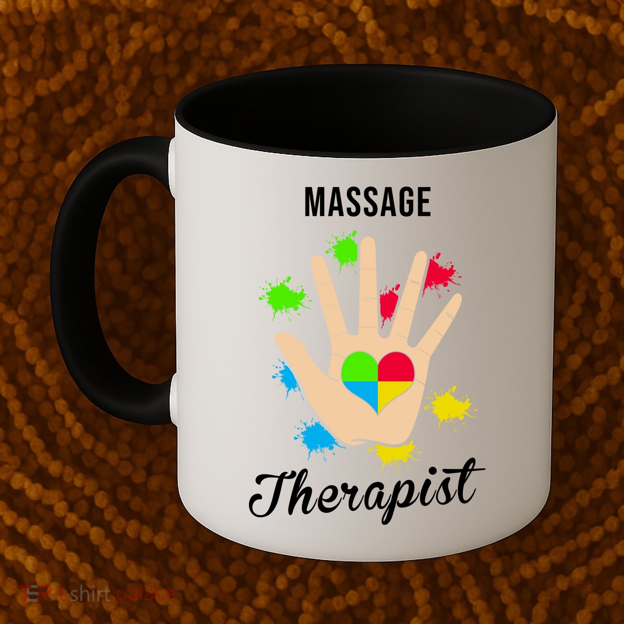 Massage Therapist Handprint Coffee Mug
