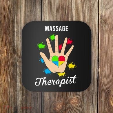 Massage Therapist Handprint Coaster