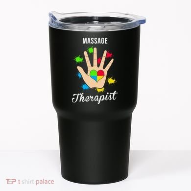 Massage Therapist Handprint Tumbler