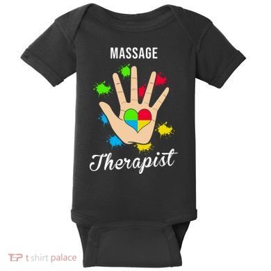 Massage Therapist Handprint Baby Bodysuit