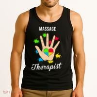 Massage Therapist Handprint Tank Top thumb 3