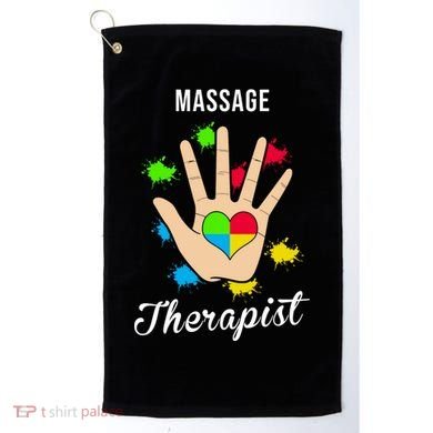 Massage Therapist Handprint Golf Towel