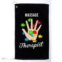 Massage Therapist Handprint Golf Towel thumb 0
