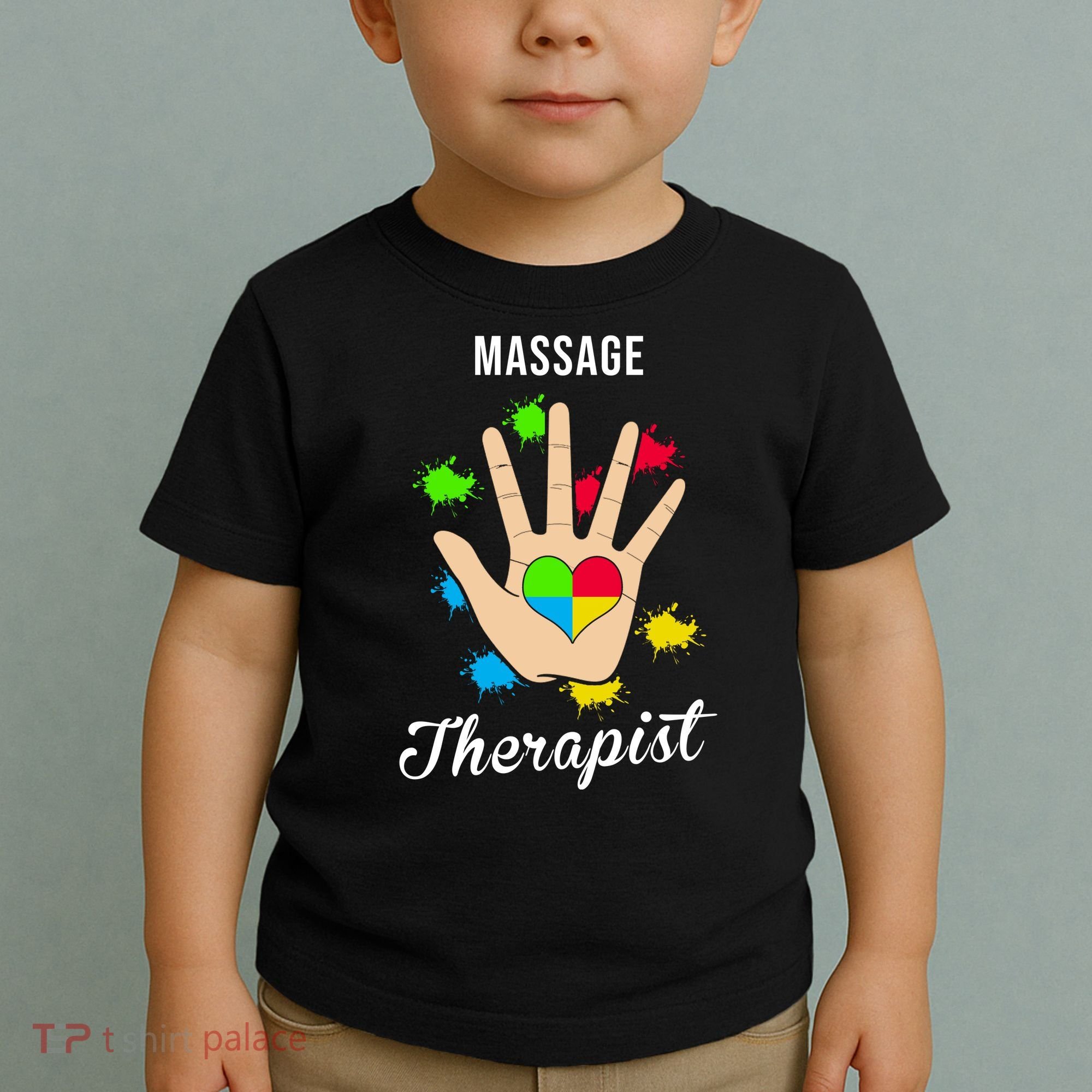 Massage Therapist Handprint Toddler T-Shirt