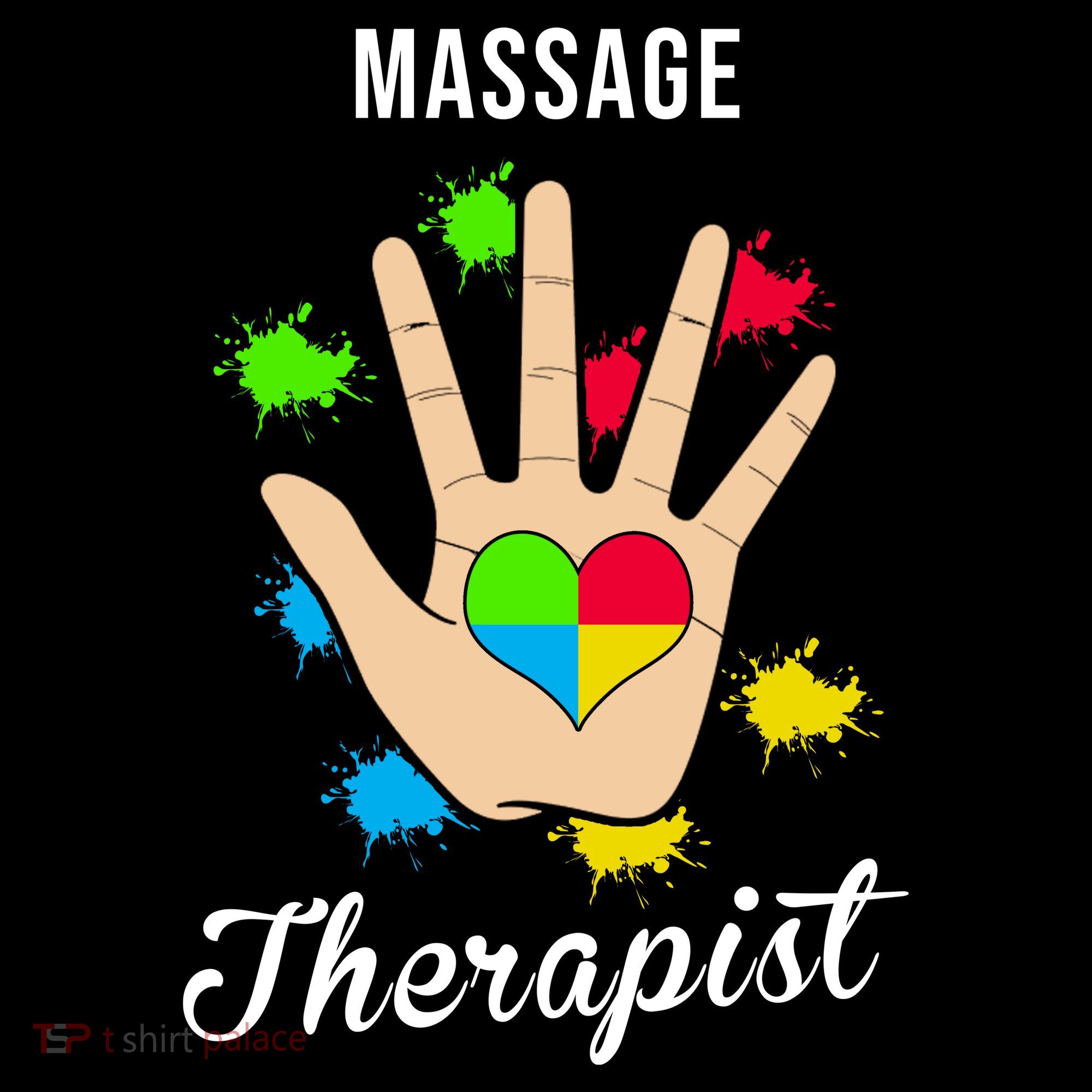 Massage Therapist Handprint Toddler T-Shirt