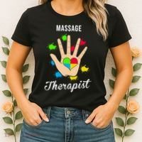 Massage Therapist Handprint Women's T-Shirt thumb 2