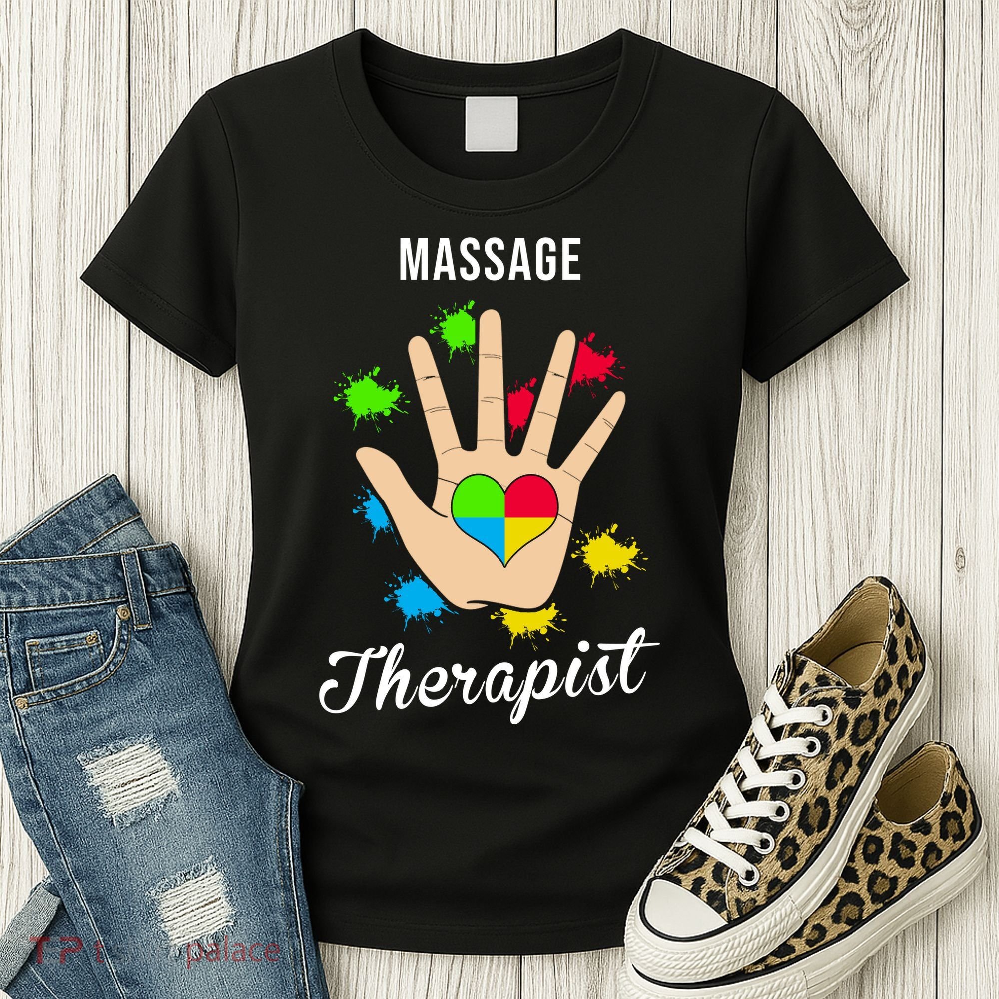 Massage Therapist Handprint Women's T-Shirt
