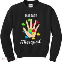 Massage Therapist Handprint Kids Sweatshirt thumb 0