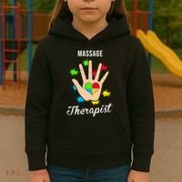 Massage Therapist Handprint Kids Hoodie thumb 3