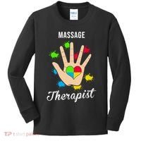 Massage Therapist Handprint Kids Long Sleeve Shirt thumb 0