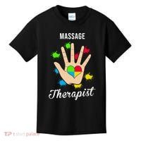 Massage Therapist Handprint Kids T-Shirt thumb 0