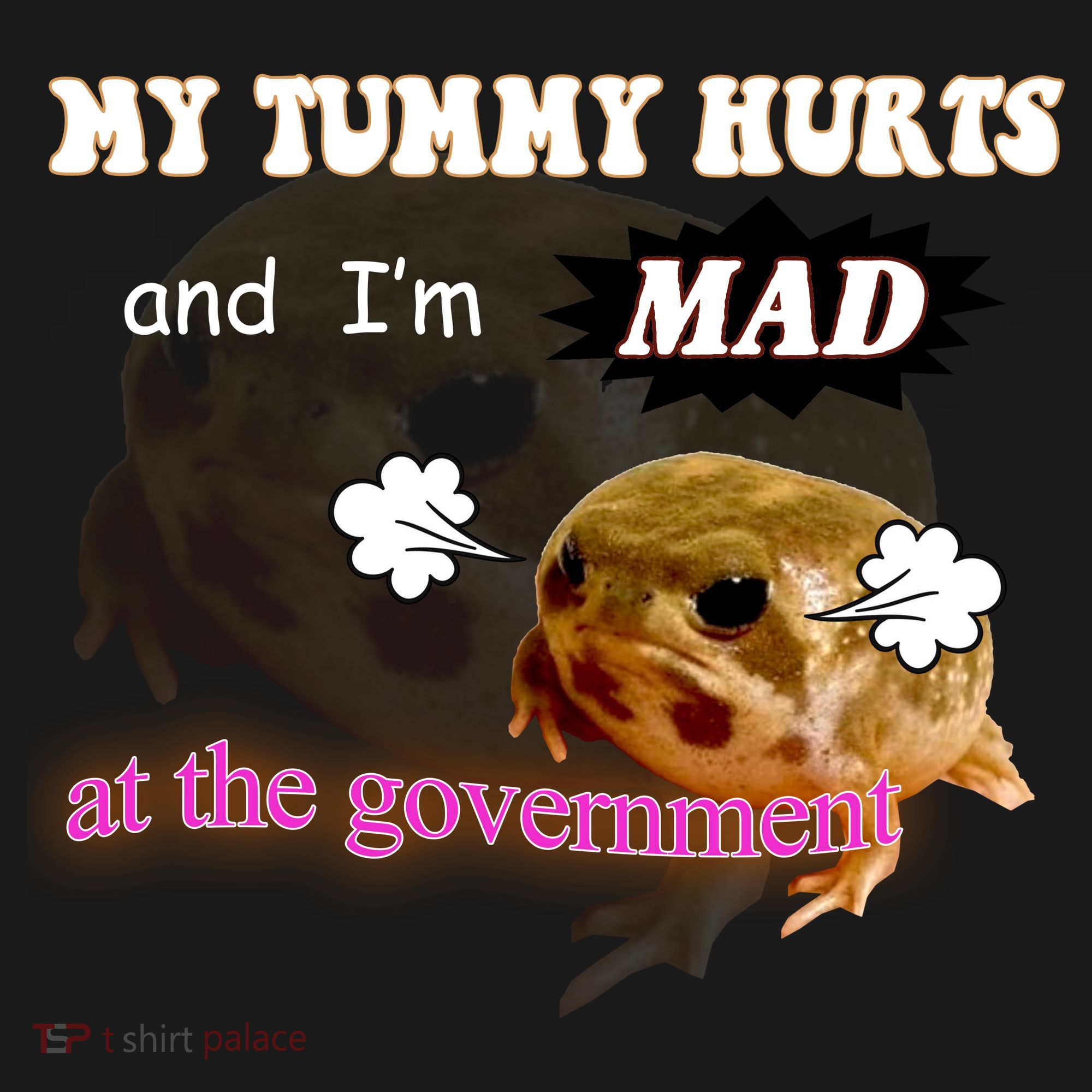 My Tummy Hurts And Im MAD At The Government Mousepad