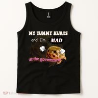 My Tummy Hurts And Im MAD At The Government Tank Top thumb 2