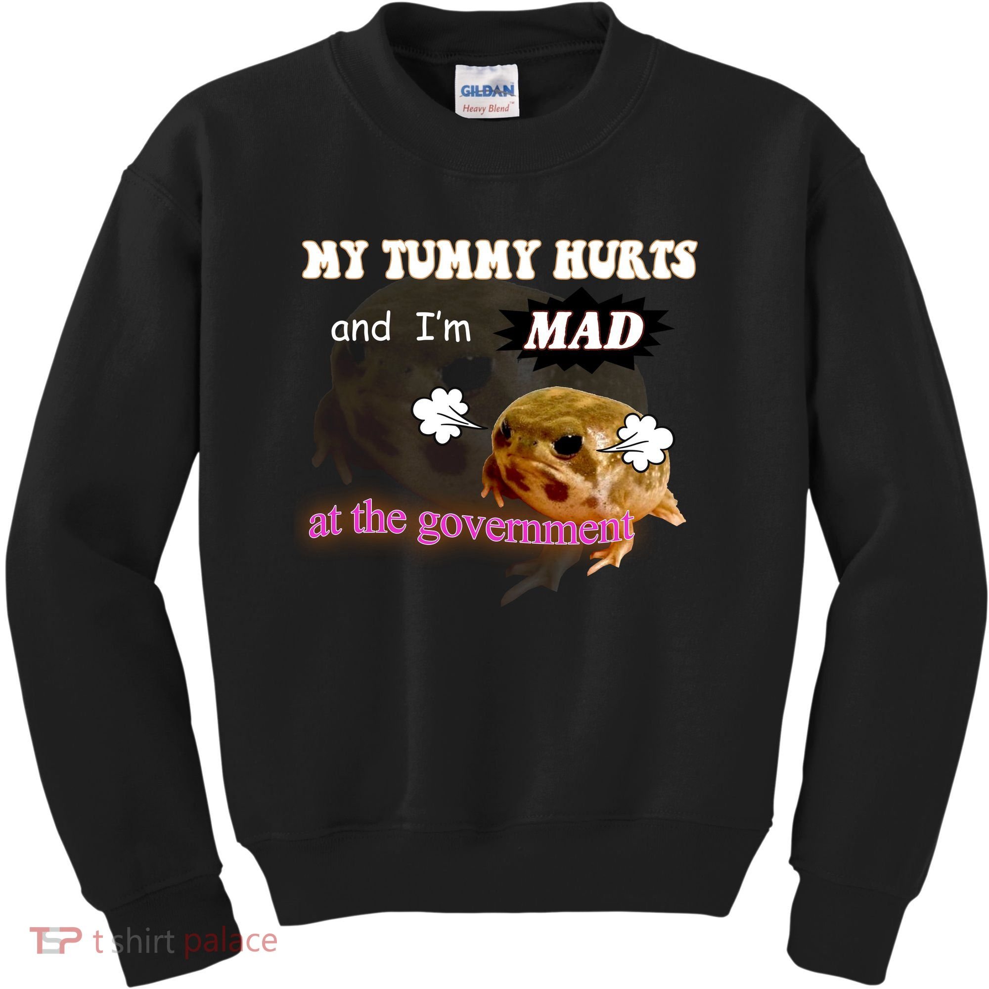 My Tummy Hurts And Im MAD At The Government Kids Sweatshirt