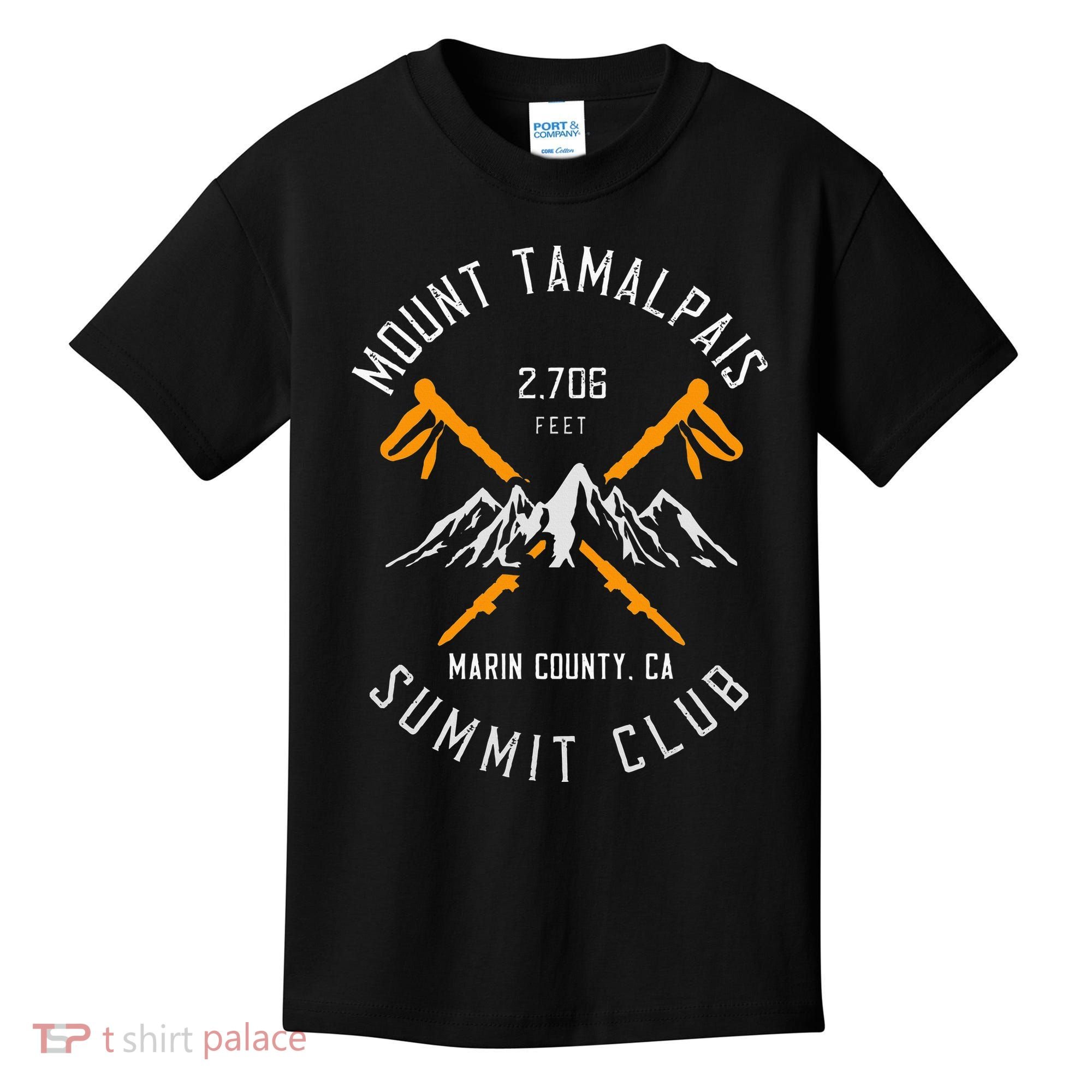 Mount Tamalpais Hiking Marin County California Kids T-Shirt