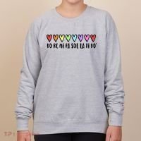 Music Teacher Hearts Music Teaching Gift Women's Sweatshirt thumb 0