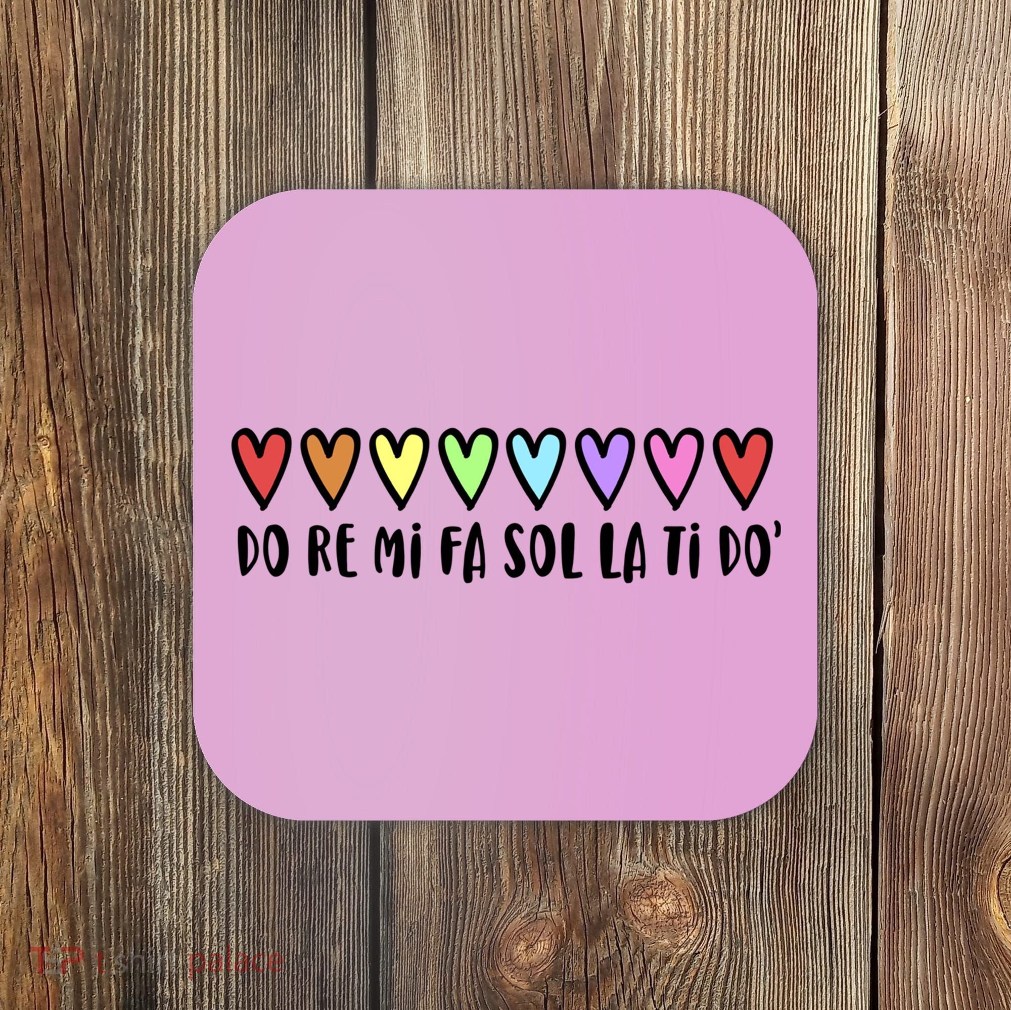 Music Teacher Hearts Music Teaching Gift Coaster