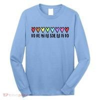 Music Teacher Hearts Music Teaching Gift Long Sleeve Shirt thumb 0