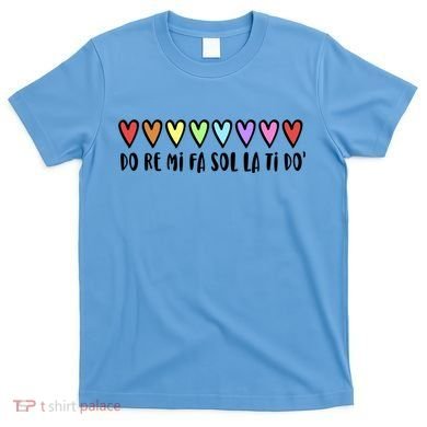 Music Teacher Hearts Music Teaching Gift T-Shirt