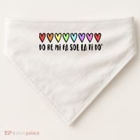 Music Teacher Hearts Music Teaching Gift USA-Made Doggie Bandana thumb 0