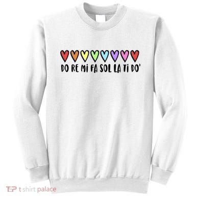 Music Teacher Hearts Music Teaching Gift Sweatshirt