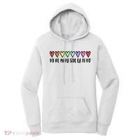 Music Teacher Hearts Music Teaching Gift Women's Hoodie thumb 0