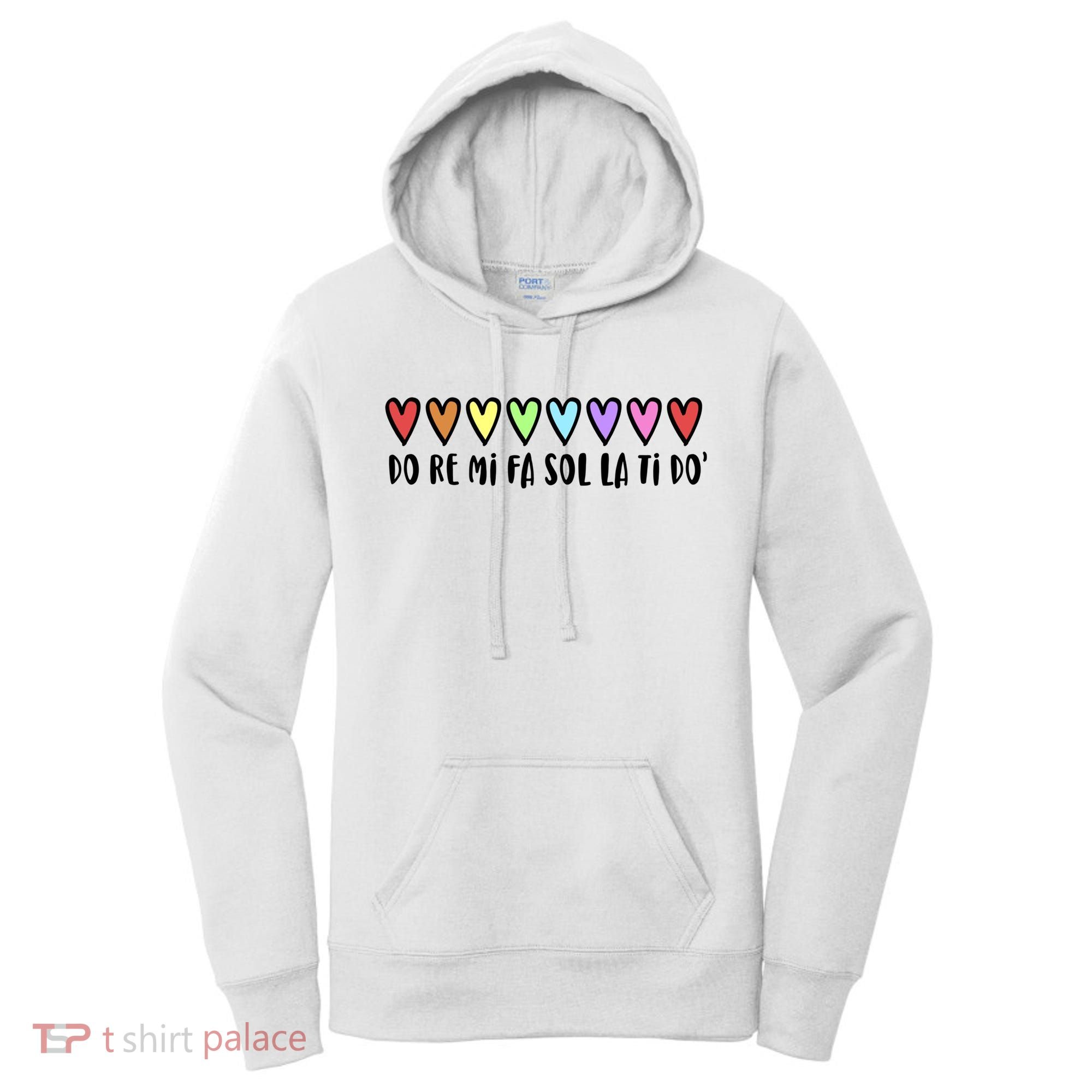 Music Teacher Hearts Music Teaching Gift Women's Hoodie