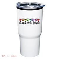 Music Teacher Hearts Music Teaching Gift Tumbler thumb 0