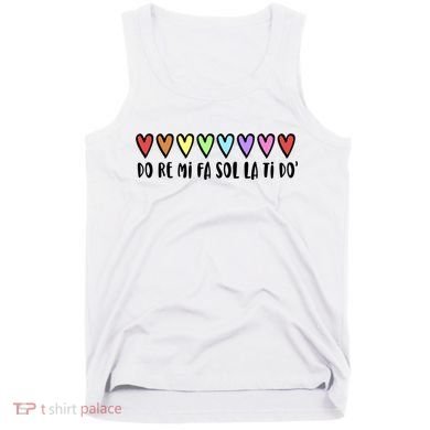 Music Teacher Hearts Music Teaching Gift Tank Top