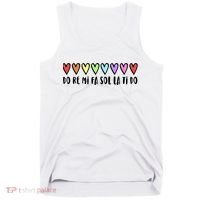 Music Teacher Hearts Music Teaching Gift Tank Top thumb 0