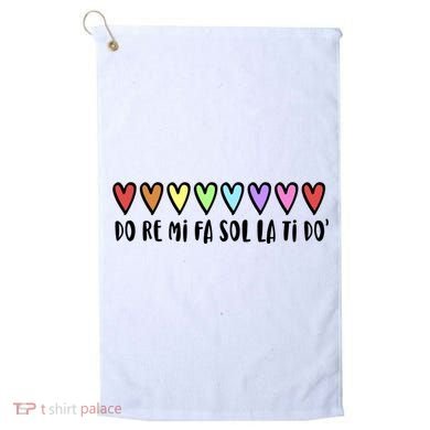 Music Teacher Hearts Music Teaching Gift Golf Towel