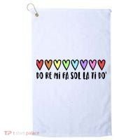 Music Teacher Hearts Music Teaching Gift Golf Towel thumb 0