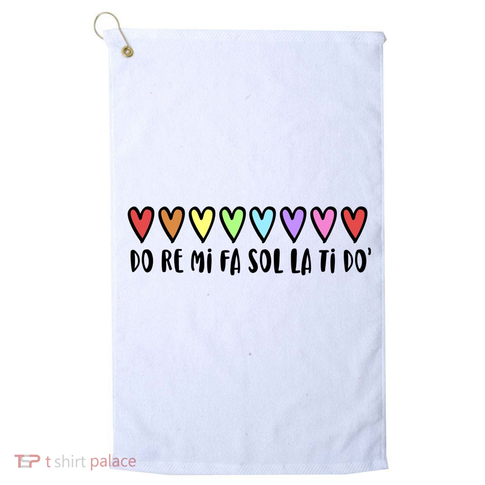 Music Teacher Hearts Music Teaching Gift Golf Towel