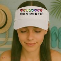 Music Teacher Hearts Music Teaching Gift Visor thumb 2