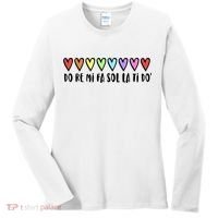 Music Teacher Hearts Music Teaching Gift Women's Long Sleeve Shirt thumb 0