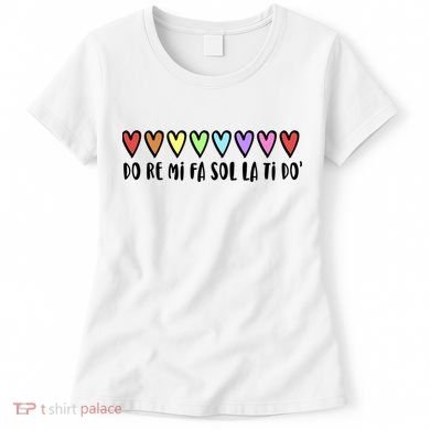 Music Teacher Hearts Music Teaching Gift Women's T-Shirt