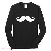 Mustache Trendy Hipster Funny Handlebar Mustache Long Sleeve Shirt thumb 0