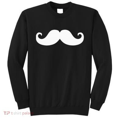 Mustache Trendy Hipster Funny Handlebar Mustache Sweatshirt